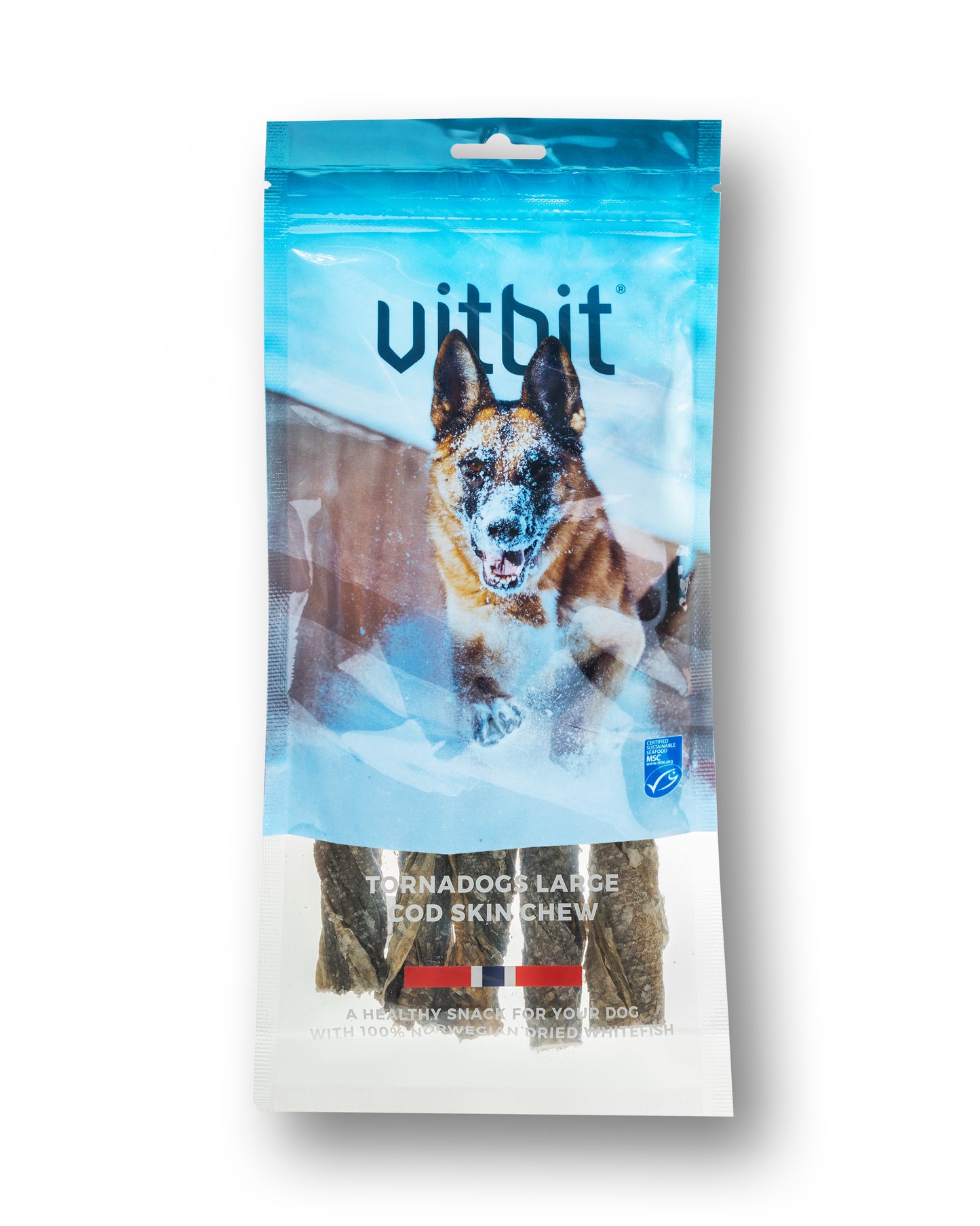 Vitbit Tornadogs Large Cod Skin Chew 100 g