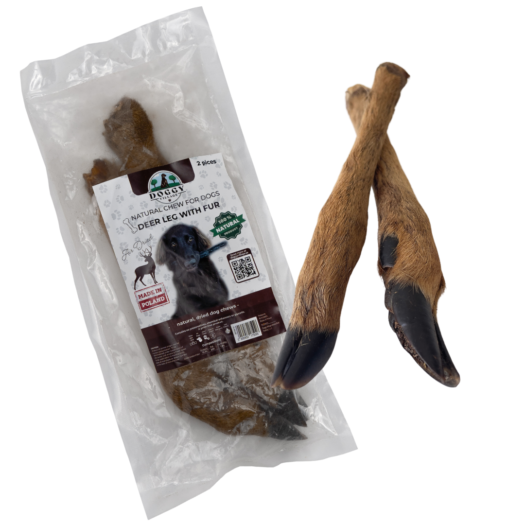 Deer leg with fur - DV 7509 2 pice - 250G