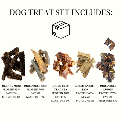 SMALL MEDIUM DOG CHEWS AND TREAT SET